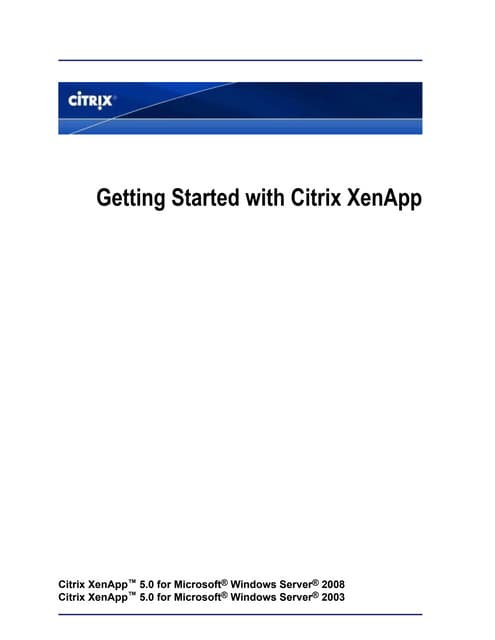 citrix xenapp 6.5 troubleshooting guide