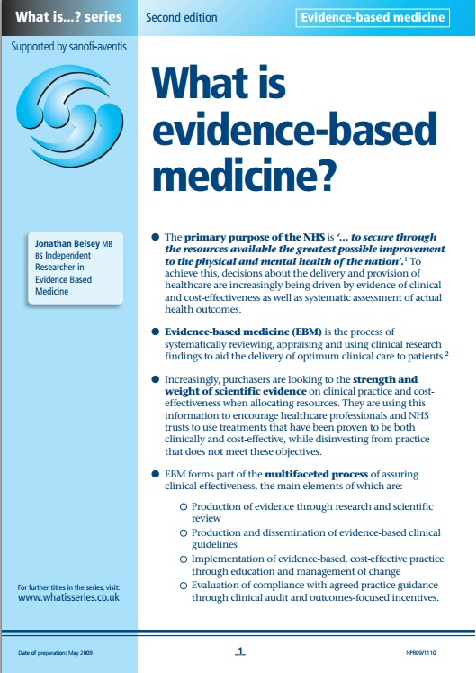 a beginners guide to evidence based practice