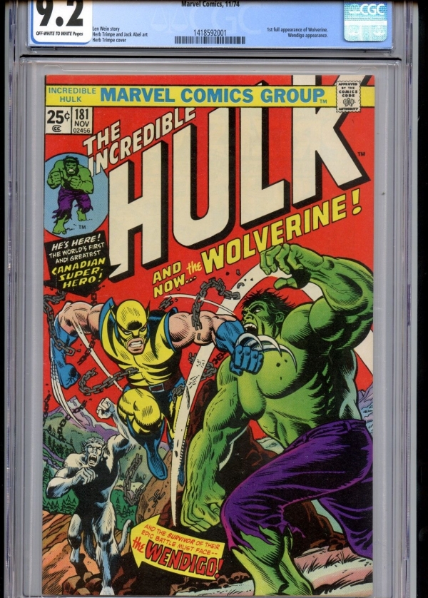 incredible hulk 181 price guide