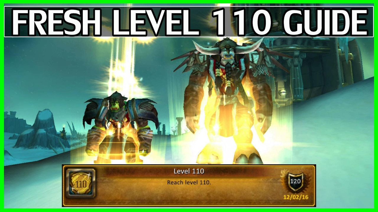 wow legion leveling guide 1 110